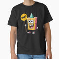 Funny Sponge Character Saying 'M!!' T-Shirt | Cute Cartoon Meme Design by designerbhai009