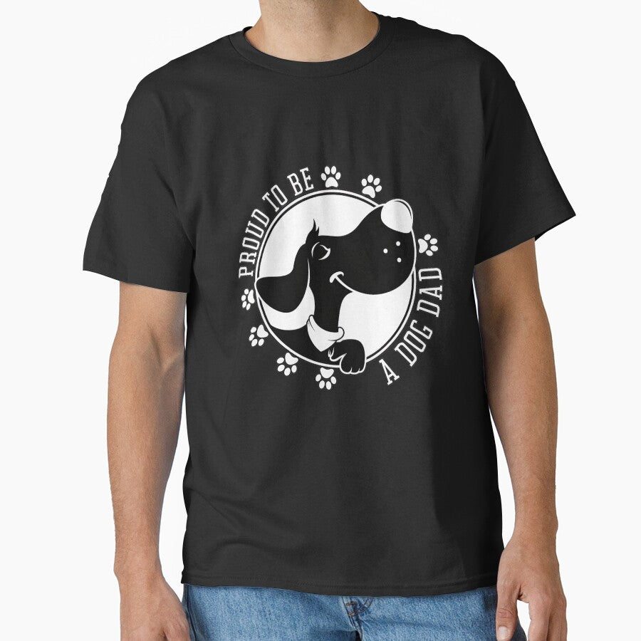 Proud Dog Dad Circle Design by Dmo3HarkoArt