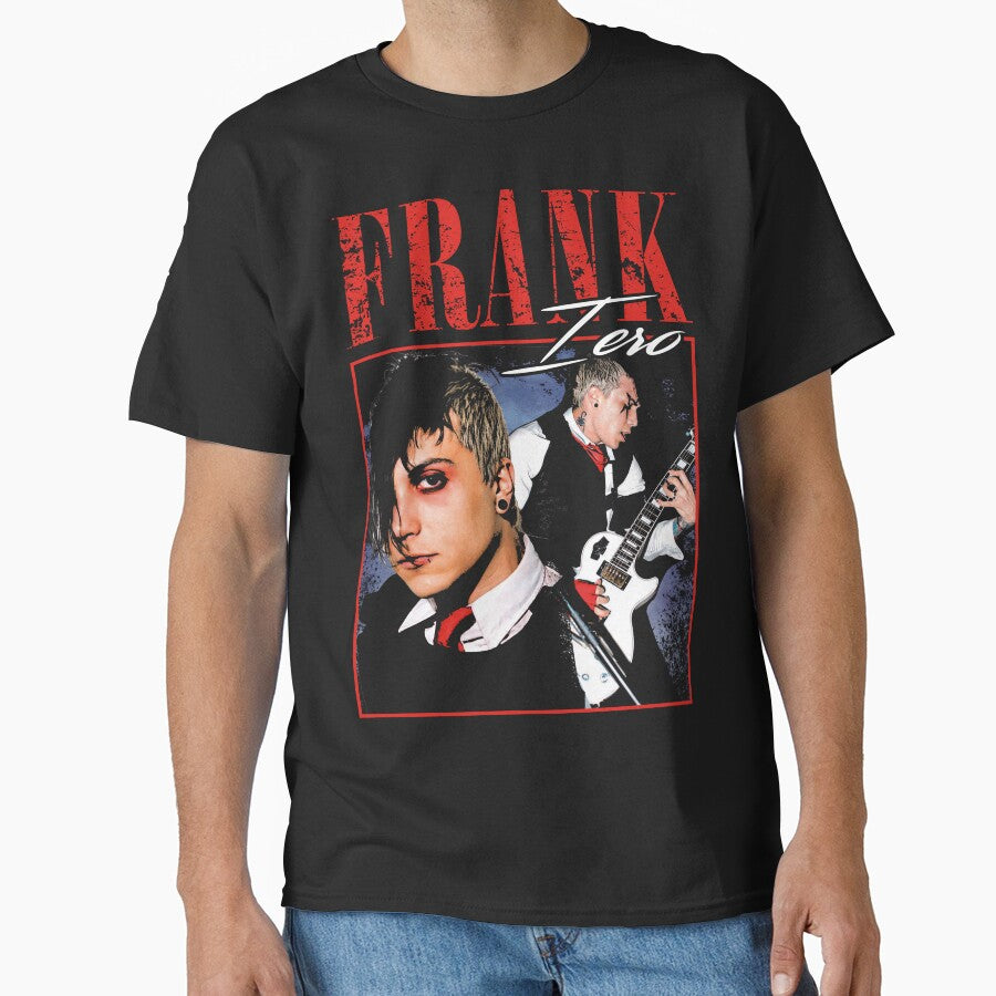 Frank Iero Mcr Vintage Retro Design by HostDrawing