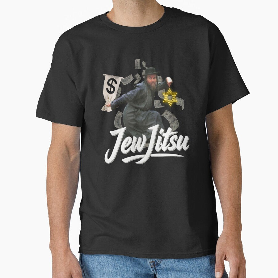 Jew Jitsu Funny Meme Graphic Tee by retrogarms
