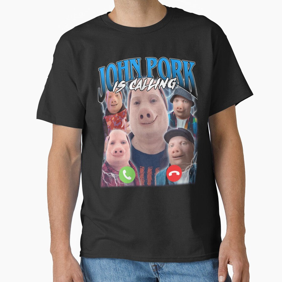 John Pork Vintage Retro Design by SidneyJame