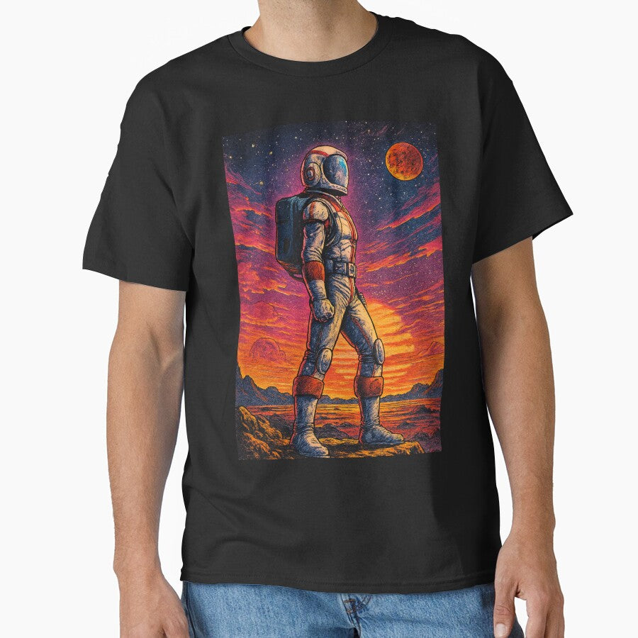 Retro Astro Soldier: Science Fiction Martian Explorer by JonelleTshirts