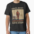 Grace, rocky save stars Project Hail Mary Amazing Rocky The Alien Neon Portrait T-Shirt by ChockletBoy