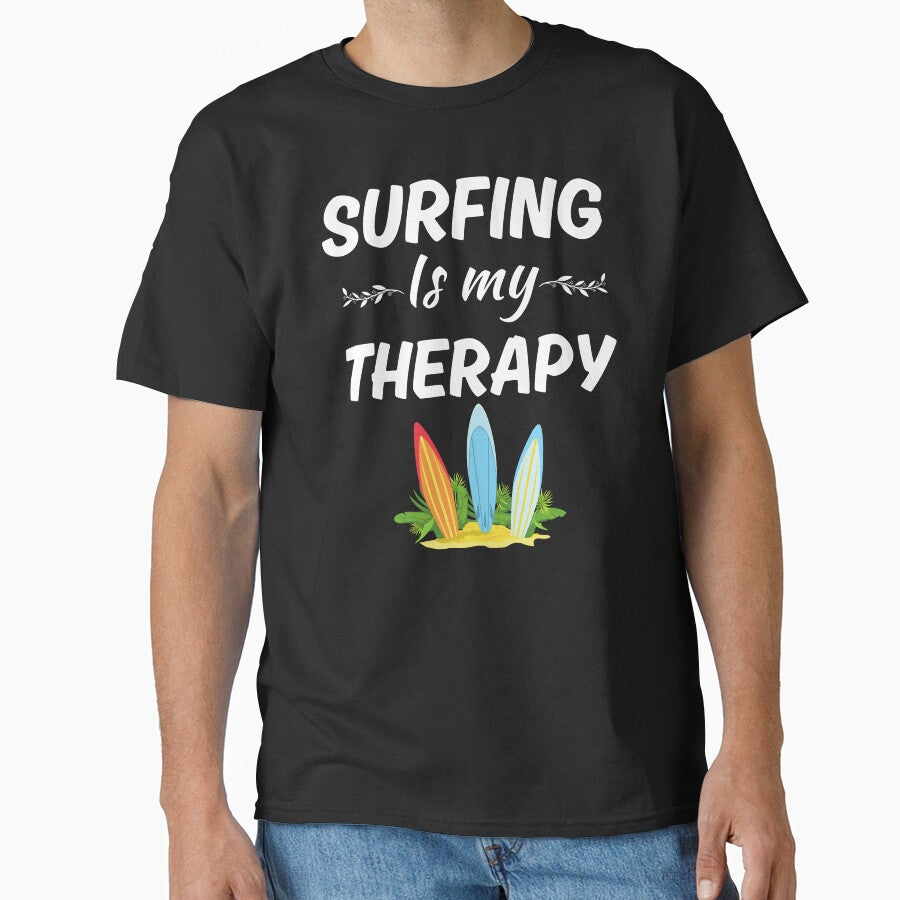 Surfing is my therapy, surfing enthusiasts fan or lover saying by NBSStore