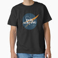 Dog Surfing Space Vintage by orlumbuspirate