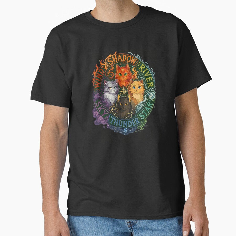 Fantasy Warrior Cats Elements Clan Crest Fire Star Thunder River Wind Shadow by KarimeRenin