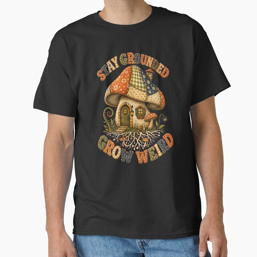 Patchwork Mushroom House - Stay Grounded, Grow Wild by PitsFusion