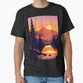 Find the Perfect Minimalist Landscape Sunrise Water View Print for Your Personal Style and Taste by supeart