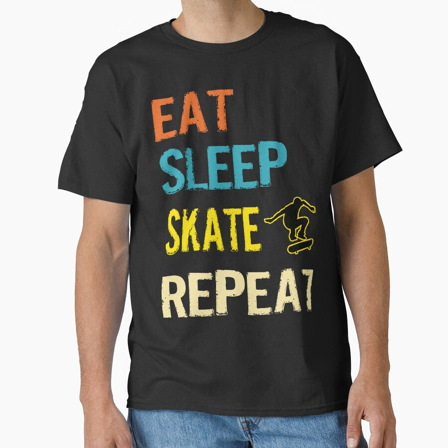 Eat Sleep Skate Repeat Skateboarding For Men Skateboarder by dannybel