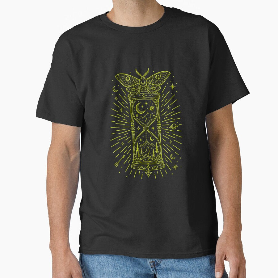 Death's Head Moth Hourglass Celestial Wolf Howling Moon Occult by bosamji