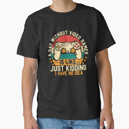 A Day Without Video Games Funny Gaming Gifts Men Boys Teens by taaddison50