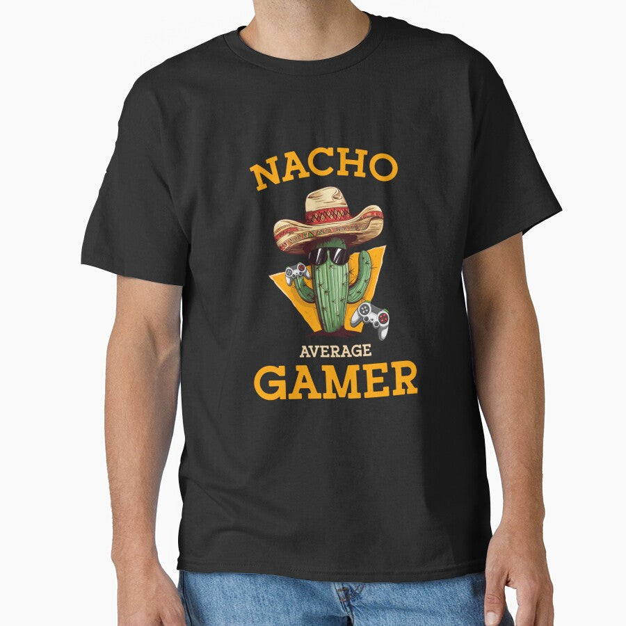 Nacho Average Gamer Video Game Player Funny Mexican Gaming by taaddison50