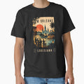 Experience Jazz Culture and Iconic Architecture of New Orleans in Louisiana - Travel Art by turtlestart