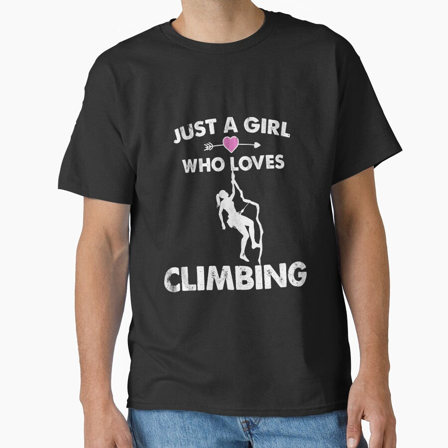 Just A Girl Who Loves Climbing Silhouette by spellmadebylee