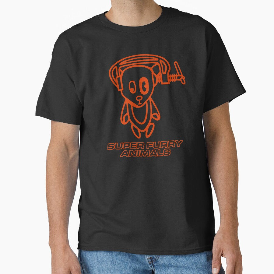 Super Furry Animals, Ice Hockey Hair, Out Spaced, Vintage, Britpop by ElasticaShirts
