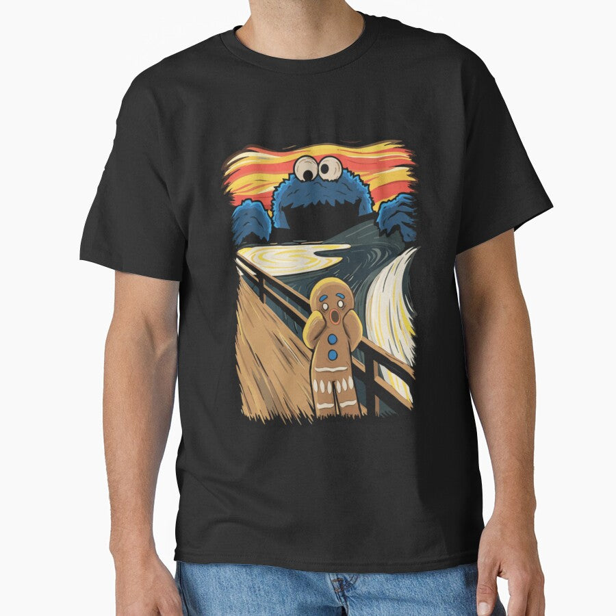 Cookie Monster Scream Parody T-Shirt For Funny Fans, Gift For Pop Culture Lovers by BrendaMYee