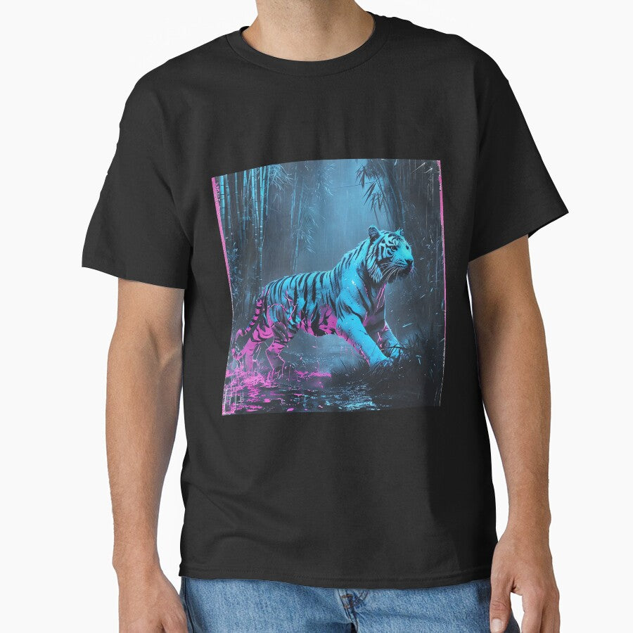Neon Jungle Cyber-Tiger by ONYX Pixee