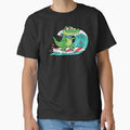 Surfing Alligator - Cute Summer Surf Animal Art by DailySparks