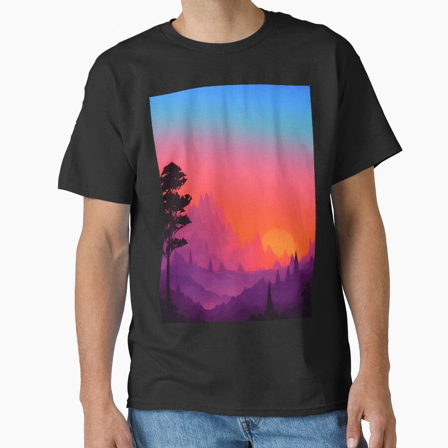 Minimalist Landscape Mountain Trees Prints: A Unique and Eye-catching Addition to Your Home by supeart