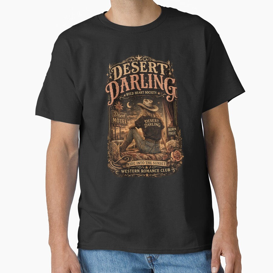 Vintage Cowgirl Western Graphic | Desert Motel Americana Style by Anyshca