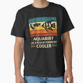 Aquarist Shirt Funny Aquarium Shirt Tropical Fish Tank Retro Vintage Fish Keeper Shirt by ZEBBEDE - Minimal Streetwear