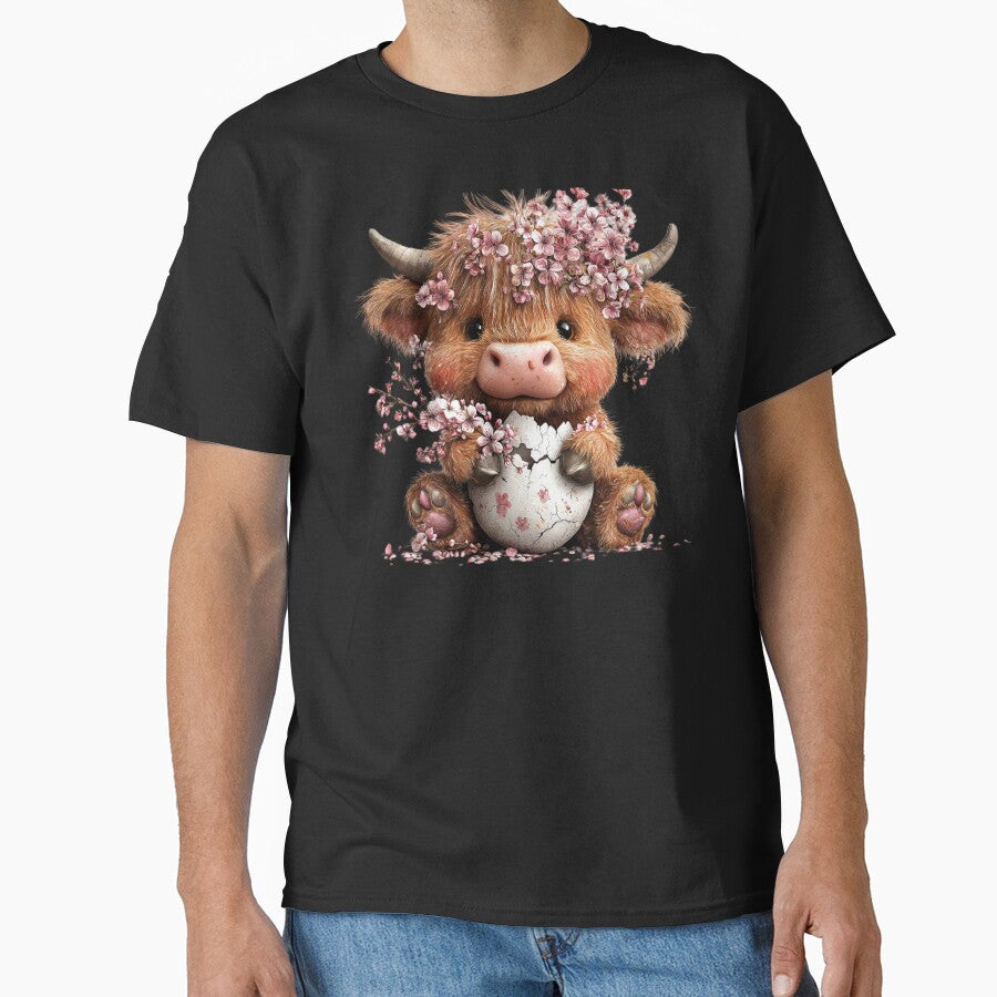 Adorable Calf with Cherry Blossoms by perijun
