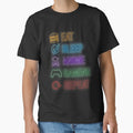 Eat Sleep Anime Gaming Repeat Neon Icons by judycuevas1