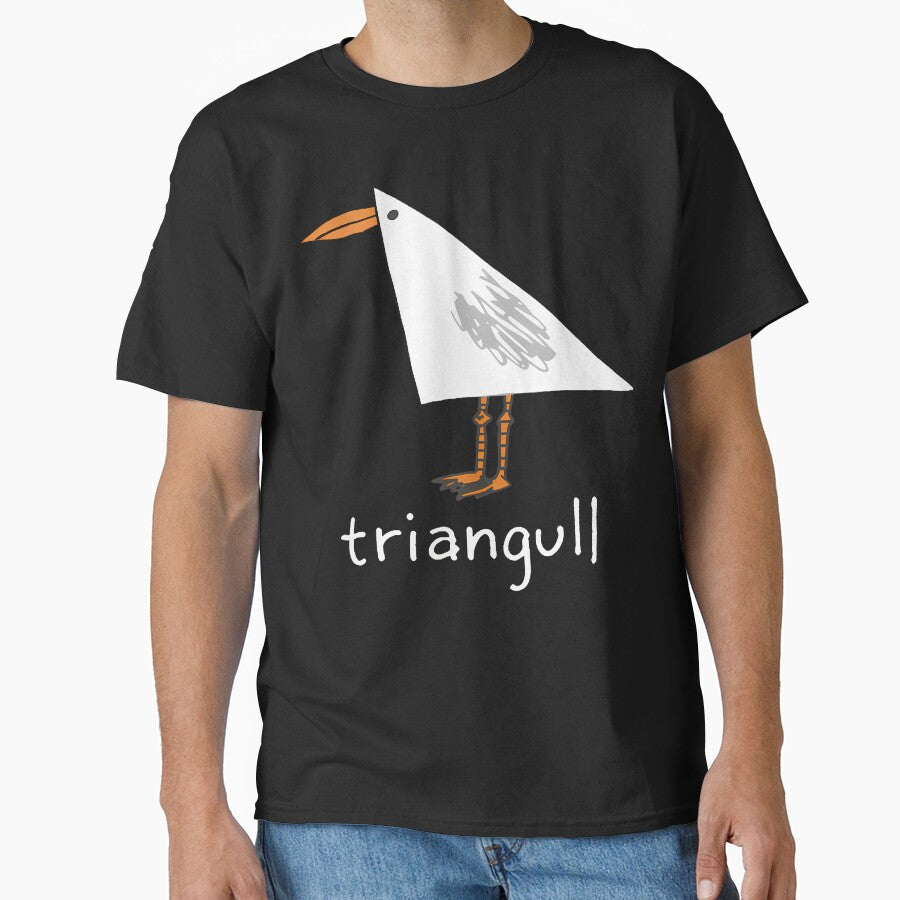 Triangull Triangle Seagull Bird Pun Funny by Apparel-Vortex
