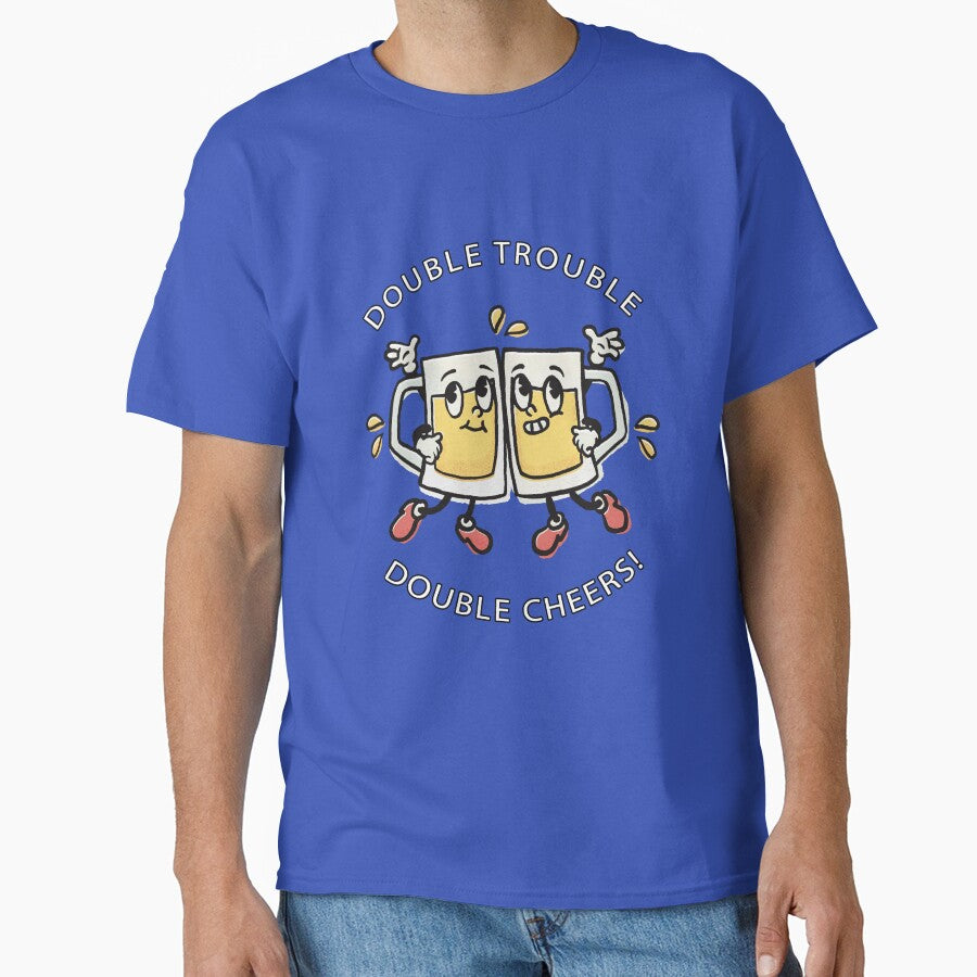 Funny Beer Drink Drinking Double Trouble Double Cheers by fantasticdesign