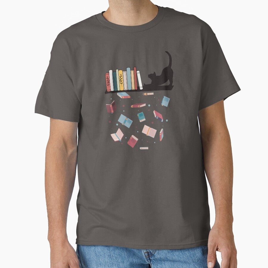 Cat on bookshelf by Writerly Musings