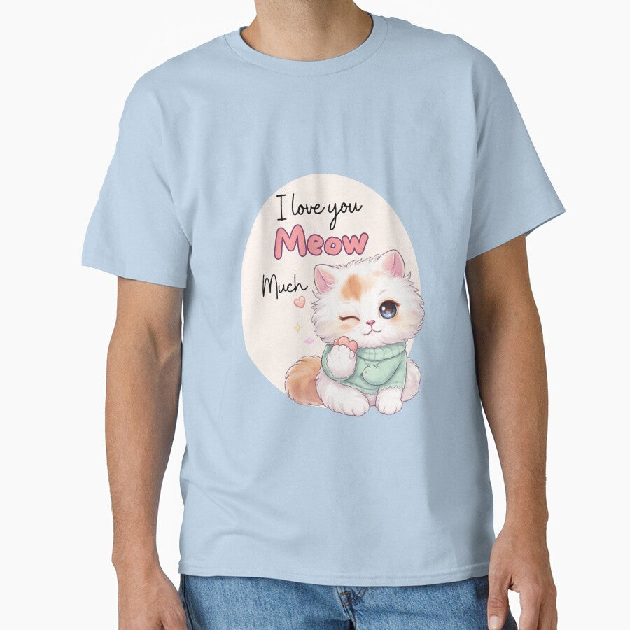 I Love you Meow Much| Cute Cat Lover Design by CuteVibesStudio
