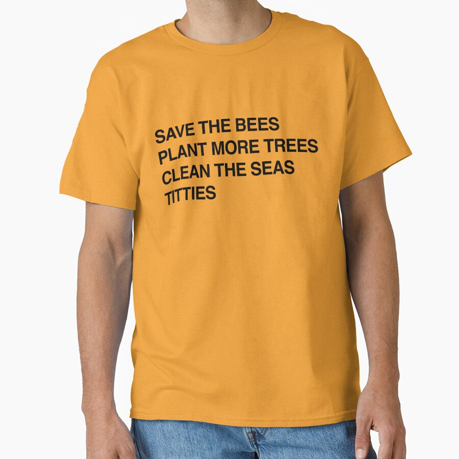 Bees, Trees, Seas, and Titties by baselinegraphix