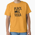 Yoga Quote Peace Love Yoga Motivational Saying by SoccaTamam
