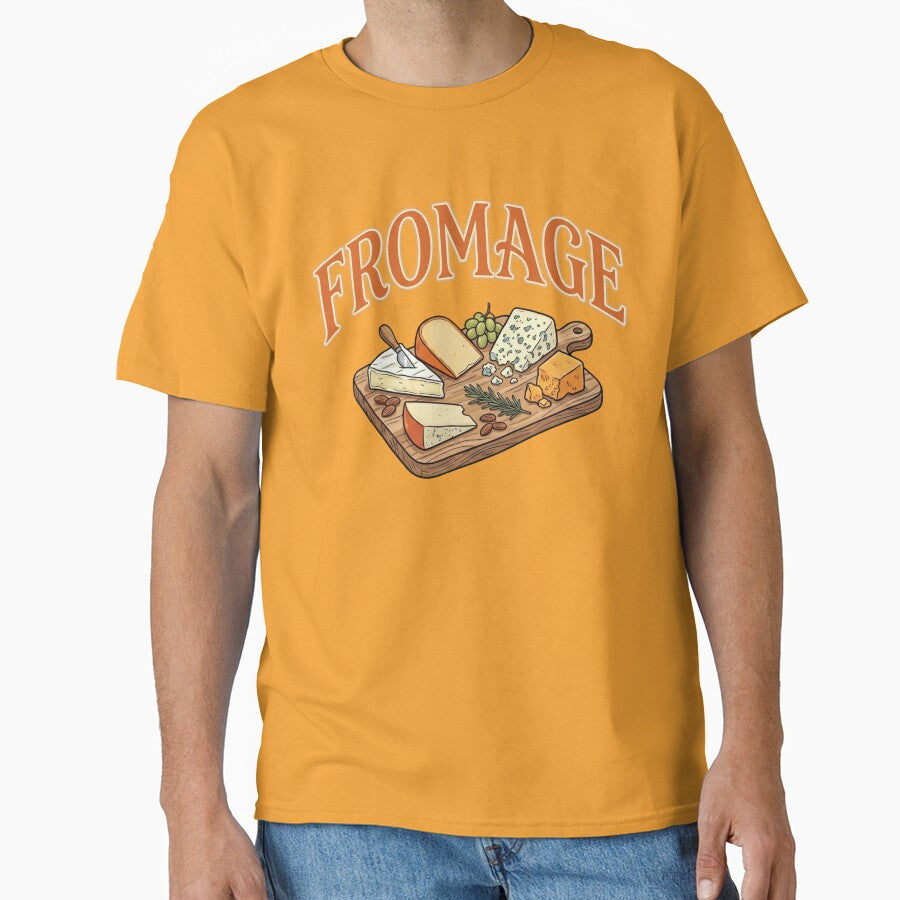 Vintage Fromage French Cheese Charcuterie Graphic Design by Terry Bain