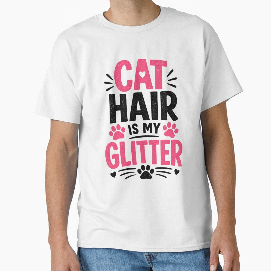 Cat Hair Is My Glitter Funny Cat Lover Shirt by DailyTrendFinds