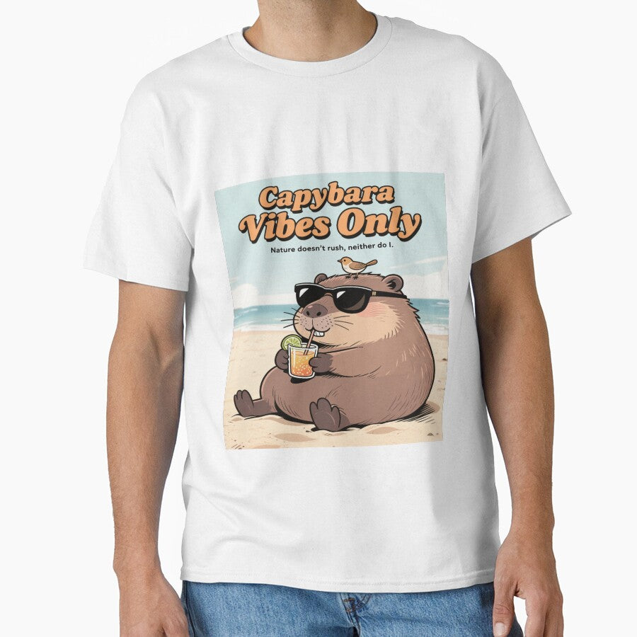 Capybara Vibes Only – Chill Animal Art by designer14years