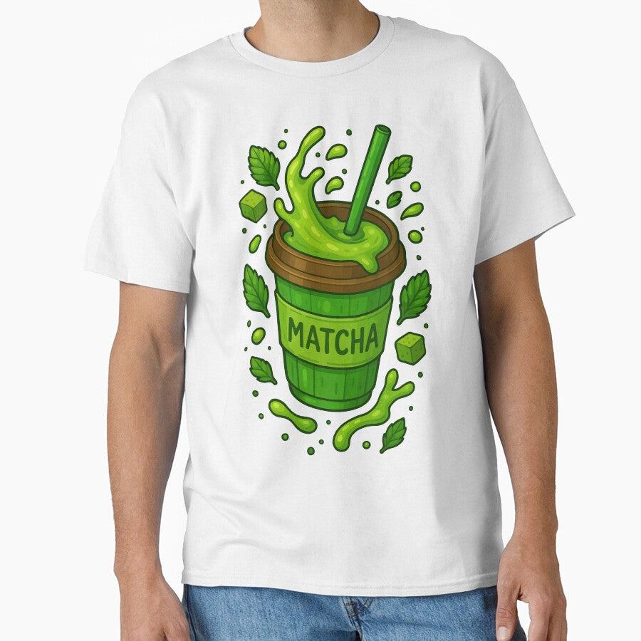 Matcha Madness - Funny Food Graphic by AgAndOl