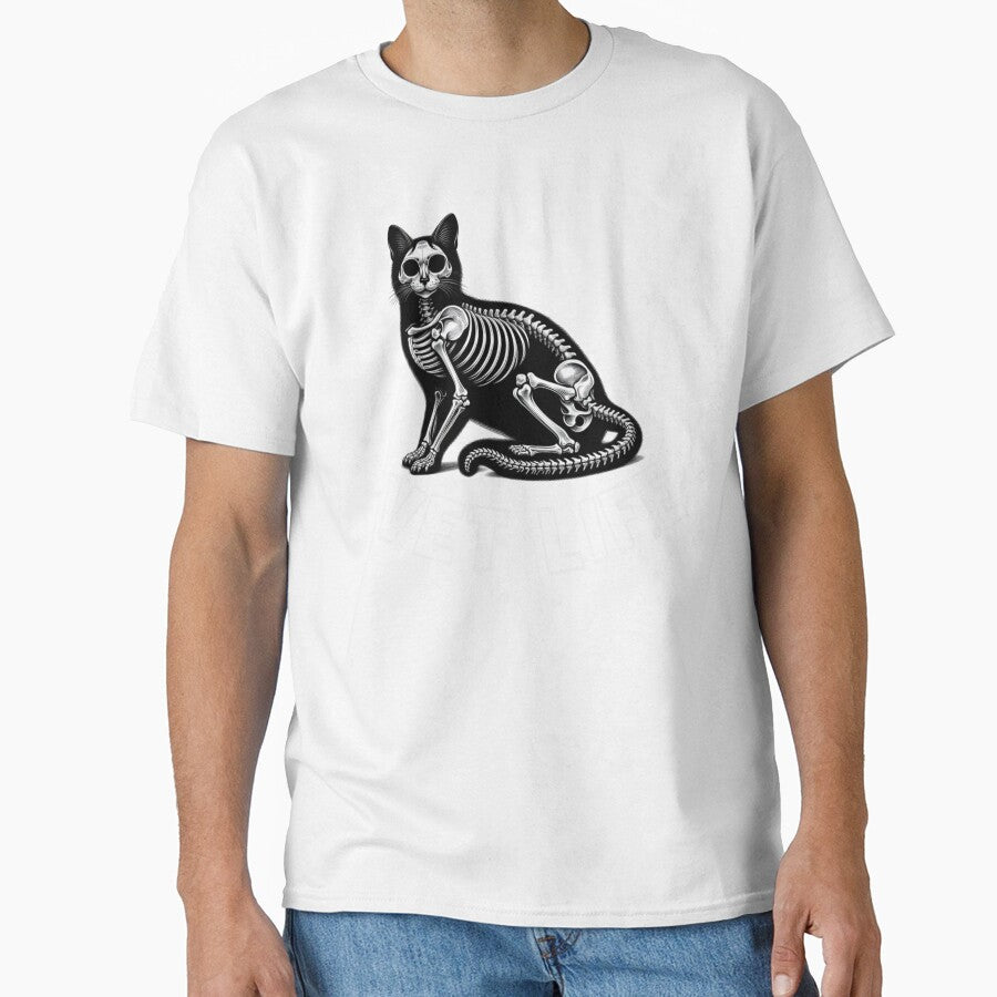 Cat Skeleton Shirt – VET LIFE– Veterinary Anatomy Cat Design by Wild Pixel Studio