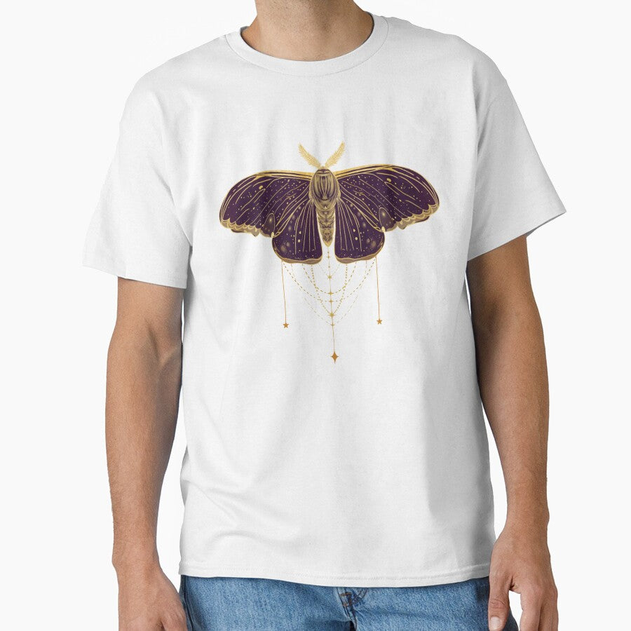 Whimsigoth Celestial Moth Gold Chains by Little Wimbly