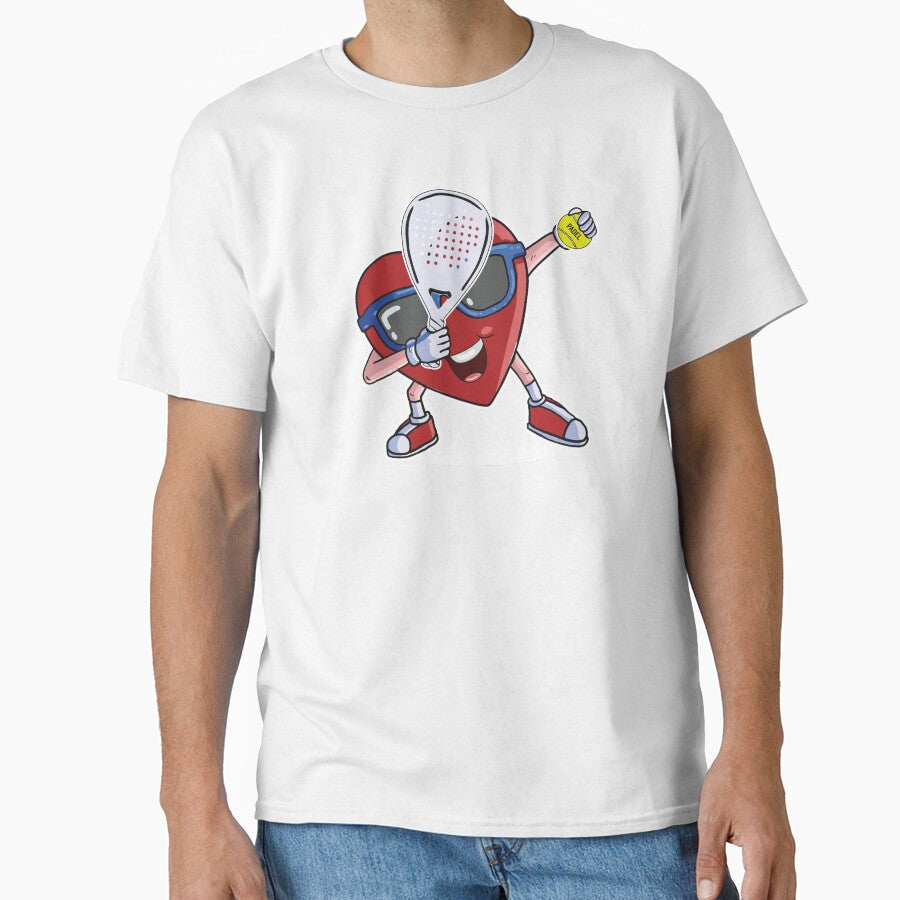Padel Dabbing Heart Valentine’s Day gift for padel tennis player by grinta2021
