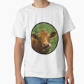 Cow with tongue out encircled by SketchWithLight