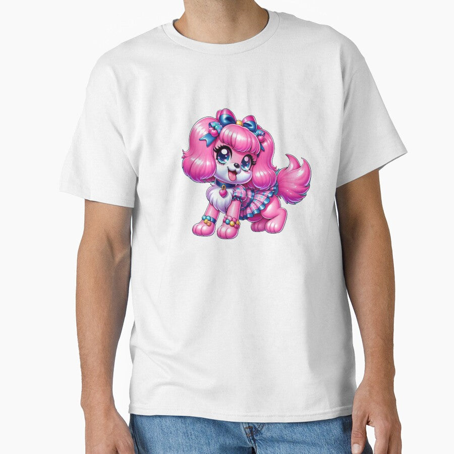 Pink Poochie | Nostalgic 80s Toy Dog Lover Art by litchick1977
