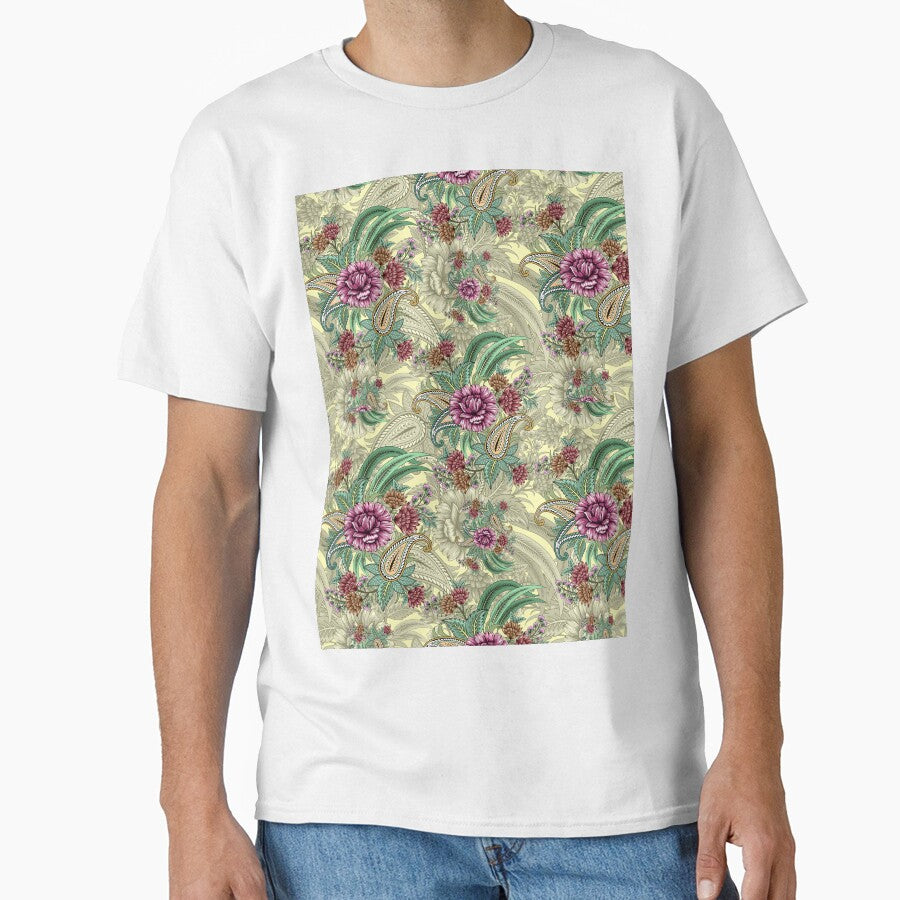hand drawn floral paisley pattern by vidyaroul