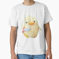 Cute little duck with knife by BrontesWhimsyStore