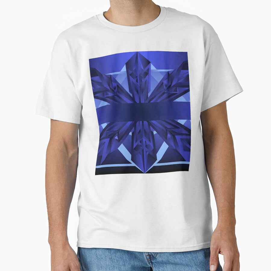 Futuristic Blue Geometric by Gradient Concept