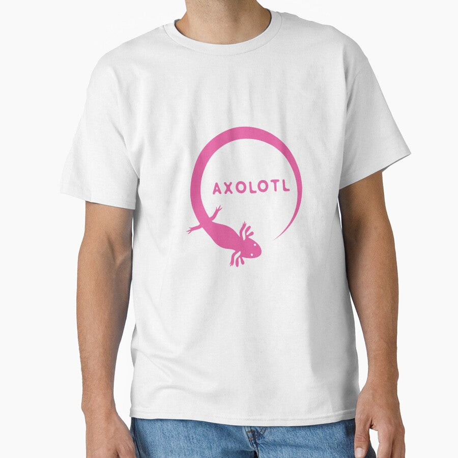 Pink Axolotl Circle Mexican Amphibian by Tamer ⭐⭐⭐⭐⭐