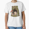 Enchanted Forest Axolotl – Fantasy Creature in Tree Hollow Goblincore Art by MadeByACJ