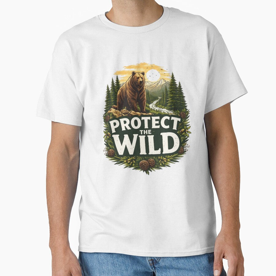 Protect The Wild Mountain Bear Shirt by PawTheory