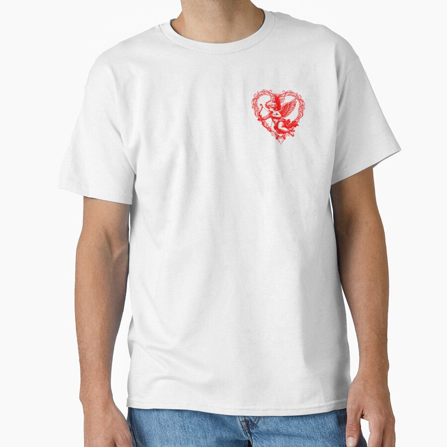Vintage Heart Cupid Aesthetic – Romantic Coquette Style Design by romelleworks