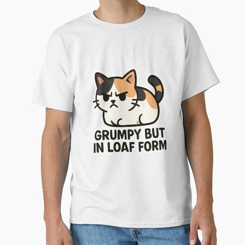 "Grumpy Loaf" Funny Kitten Vector Sticker by catastrocat